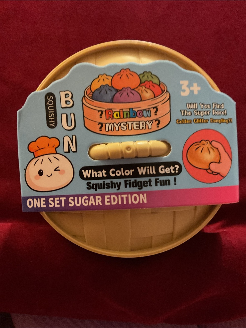 Squishy Bun Mystery Sugar Edition Plush Fidget Toy - Multicolor